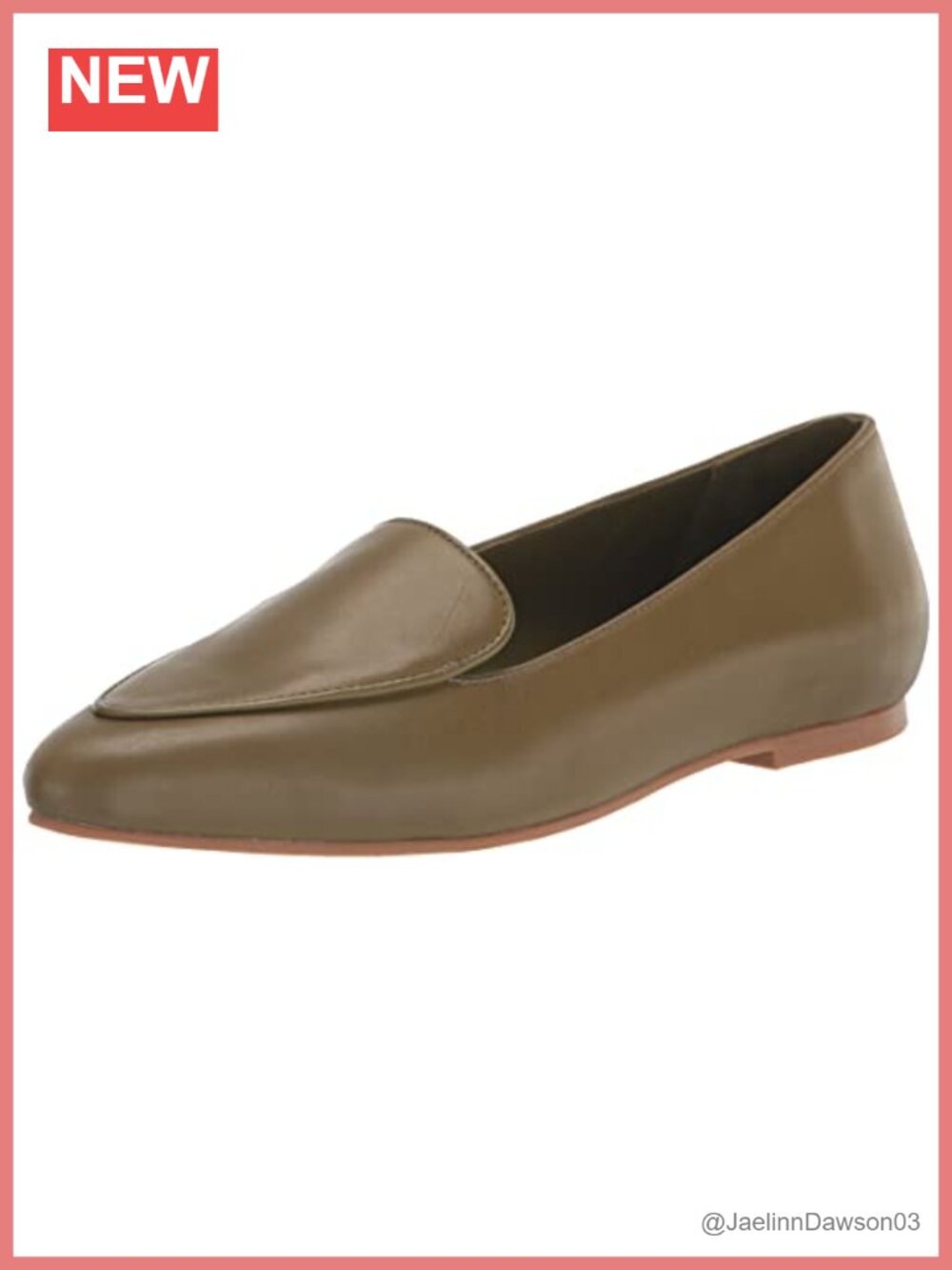 Women's Leather Moc Toe Loafer Slip-Ons Walking Shoes